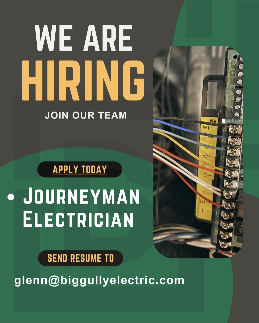 Big Gully Electric is Hiring!